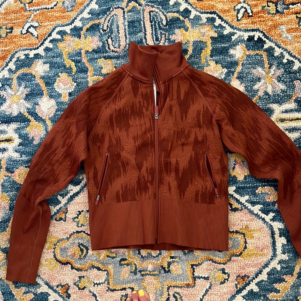 NWOT LuLu End State Full Zip Textured Jacket .